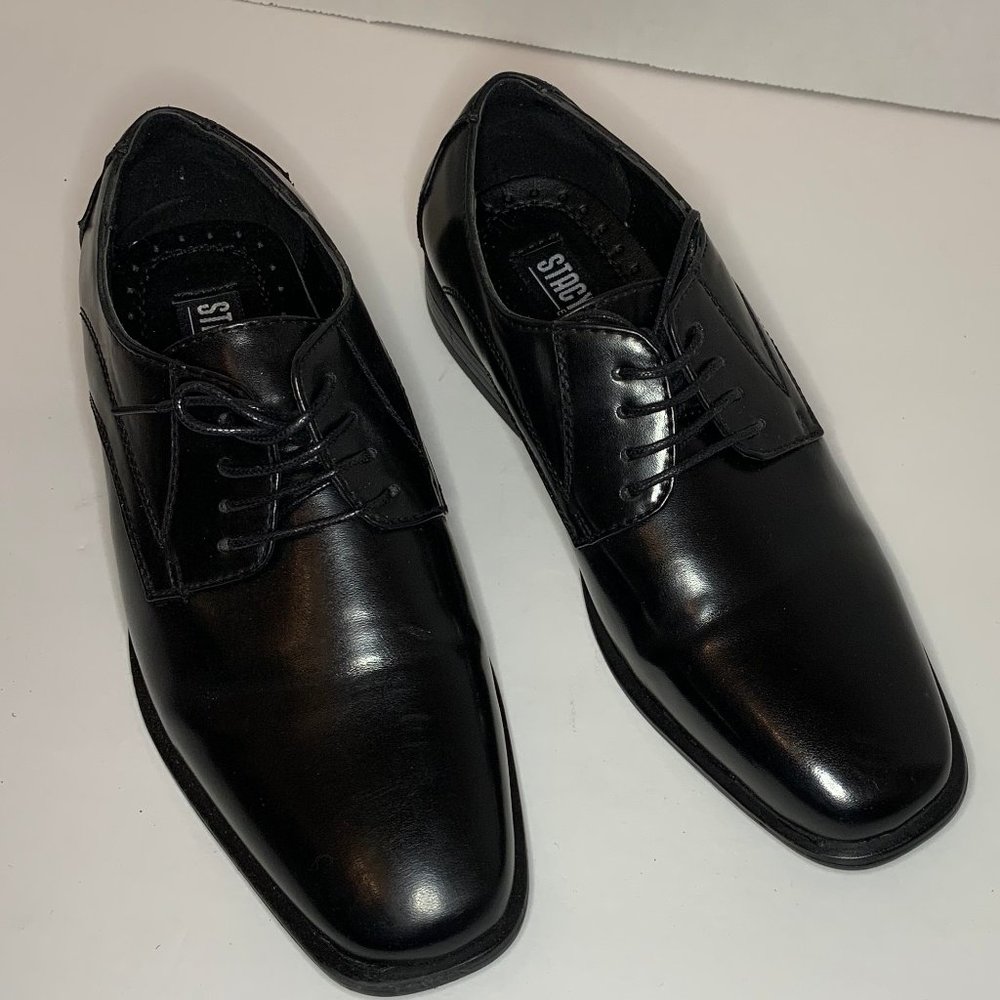 Stacy Adams Black Lace Up Dress Shoes